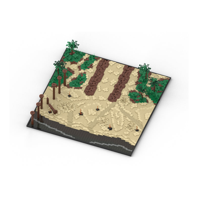 Goat Bricks Star Movie Kashyyyk Beach Building Blocks Model