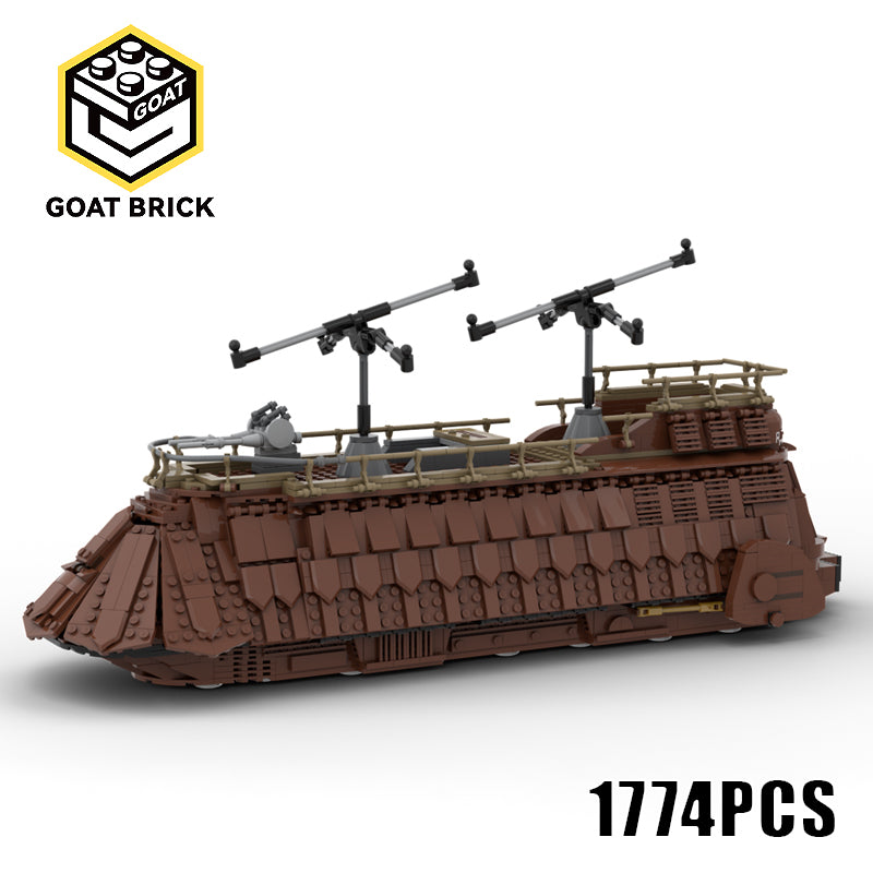 Goat Bricks Star Movie Jabba's Sail Barge Building Blocks Model