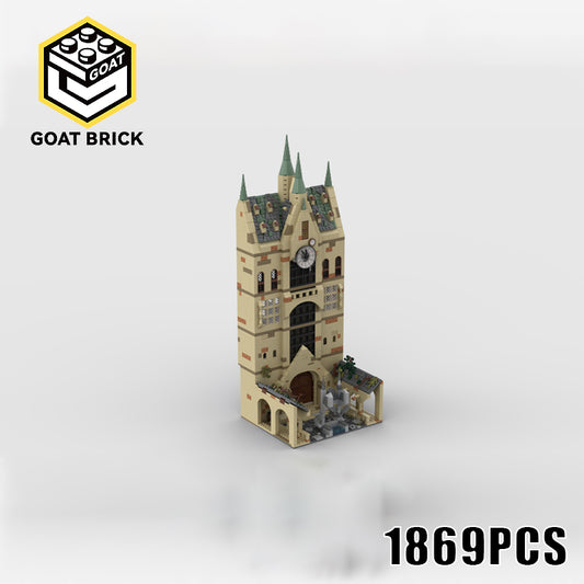Goat Bricks Magical Movie Clock Tower Building Blocks Model