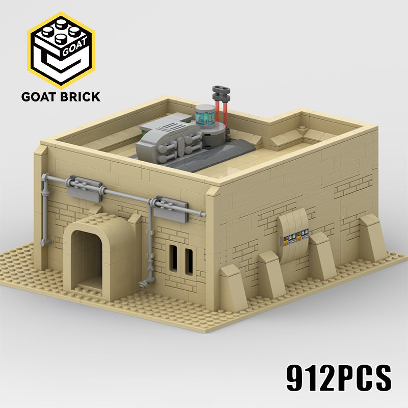 Goat Bricks Star Movie Scenario of Tatooine - Market Part02 Building Blocks Model