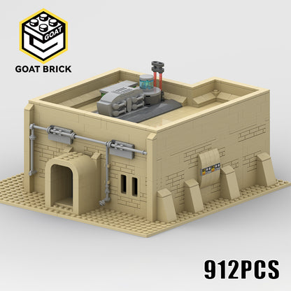 Goat Bricks Star Movie Scenario of Tatooine - Market Part02 Building Blocks Model