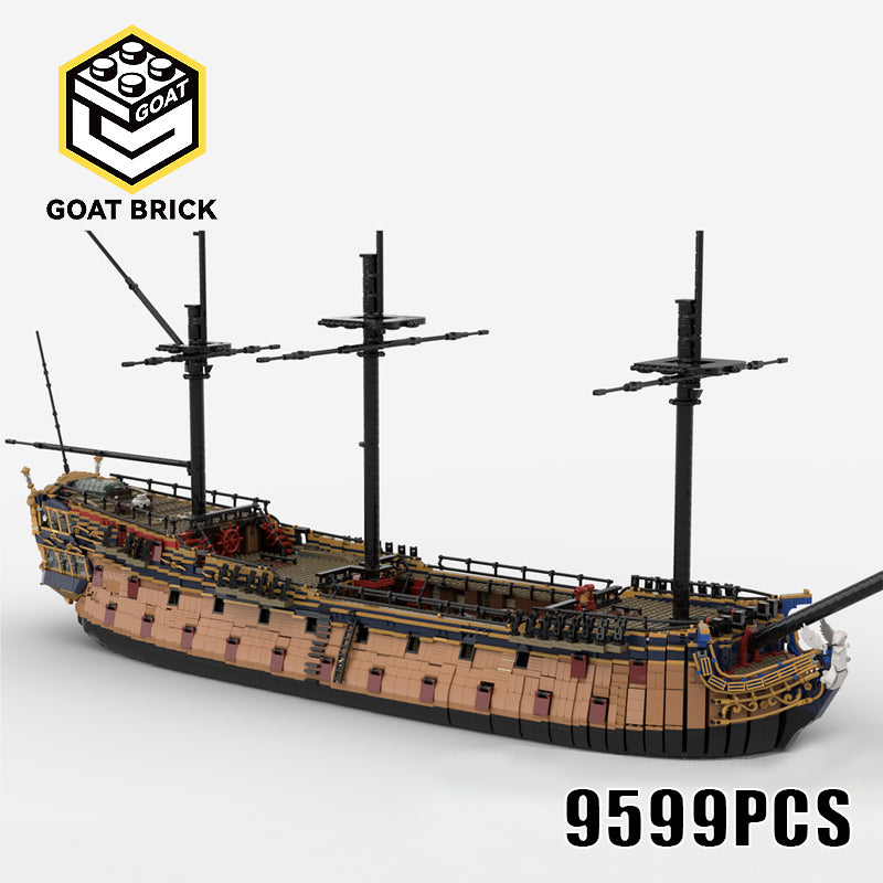 Goat Bricks HMS Icarian Building Blocks Model