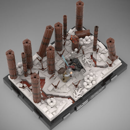 Goat Bricks Star Movie Duel on Starkiller Base Building Blocks Model