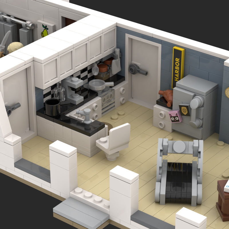 Goat Bricks Dexter Apartment - Dexter Morgan's Apartment! Building Blocks Model