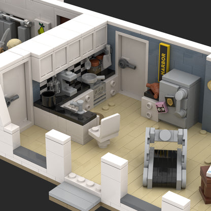 Goat Bricks Dexter Apartment - Dexter Morgan's Apartment! Building Blocks Model