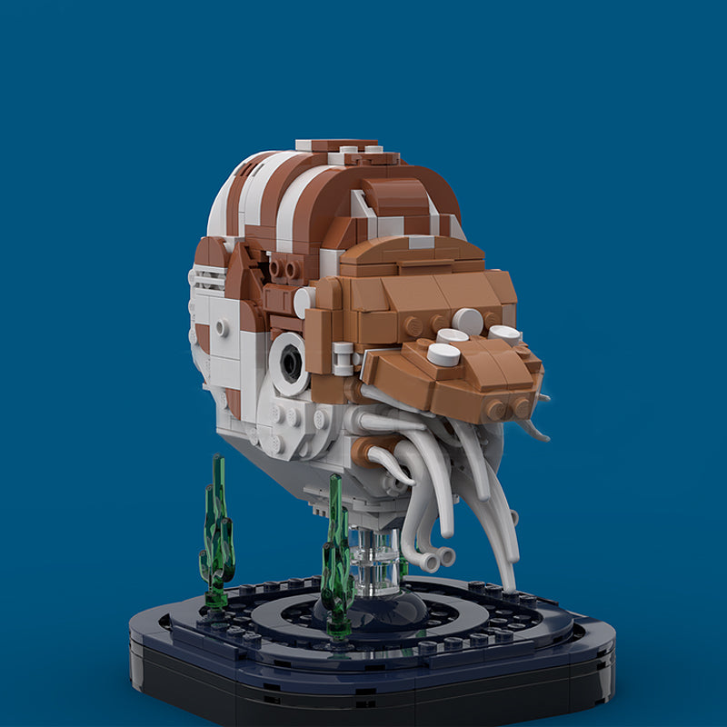 Goat Bricks Chambered Nautilus Building Blocks Model