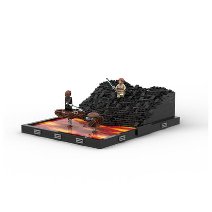 Goat Bricks Star Movie The Duel on Mustafar Building Blocks Model