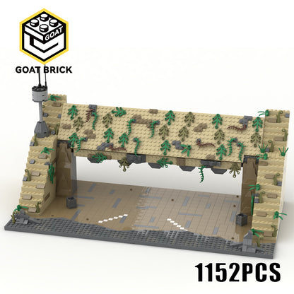 Goat Bricks Star Movie Yavin IV Hangar Entrance Building Blocks Model