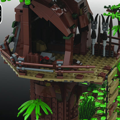 Goat Bricks Star Movie Pyloon Saloon Survivor Diorama Building Blocks Model