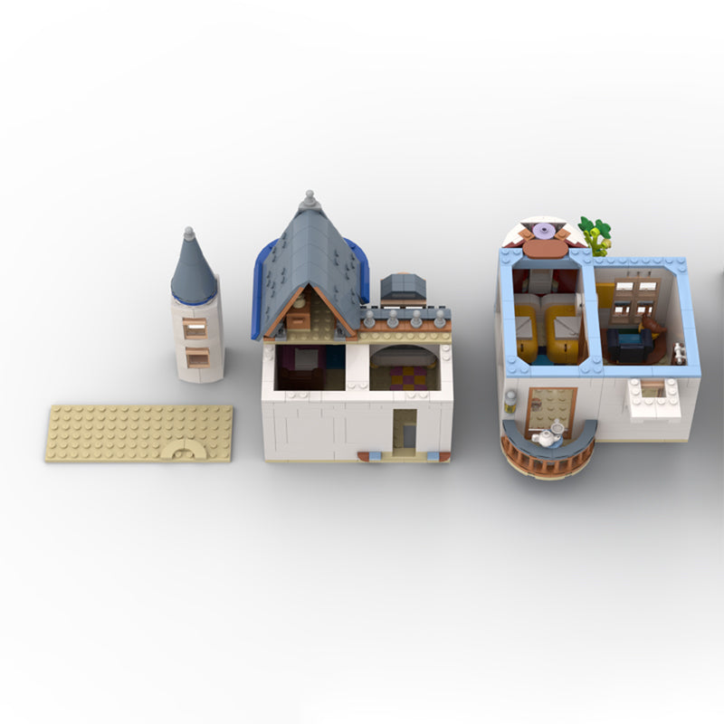 Goat Bricks City Street Scene Modular Castle BnB Blocks Model