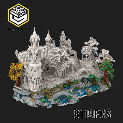 Goat Bricks Rivendell Display Base Building Blocks Model