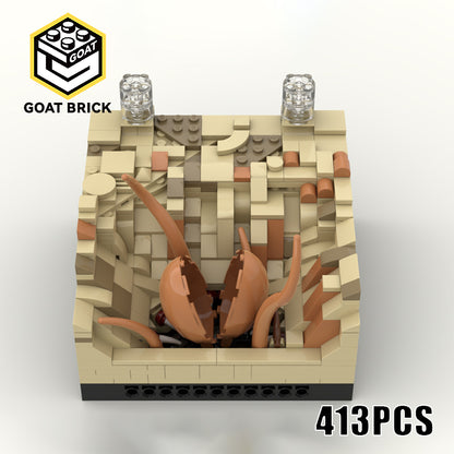 Goat Bricks Star Movie Sarlaac Pit MOD Building Blocks Model