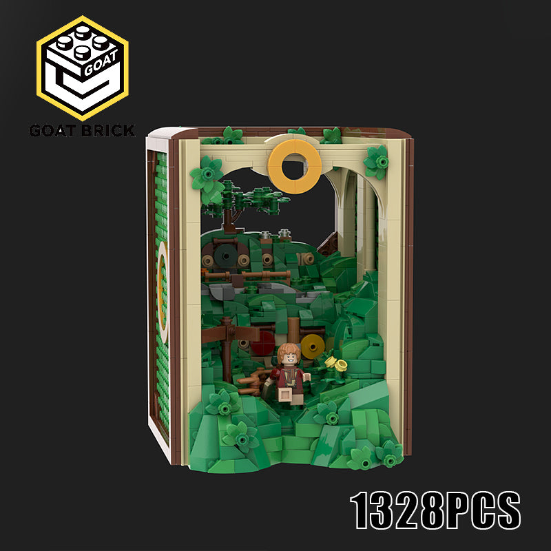 Goat Bricks Book Nook - Bilbo's Adventure Building Blocks Model