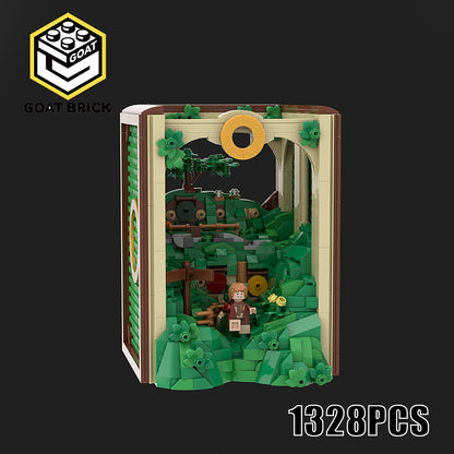 Goat Bricks Book Nook - Bilbo's Adventure Building Blocks Model