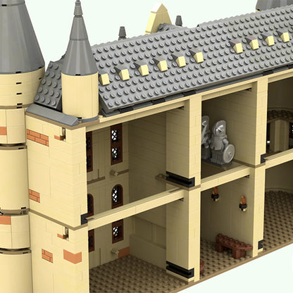 Goat Bricks Magical Movie HP Castle - Viaduct Entrance Merged Building Blocks Model