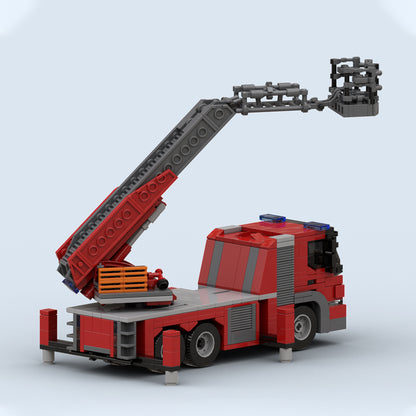 Goat Bricks Deventer Fire Ladder Truck Building Blocks Model