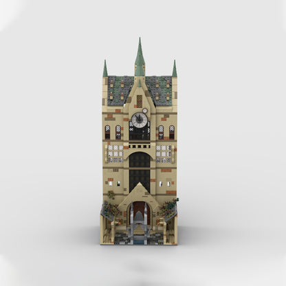 Goat Bricks Magical Movie Clock Tower Building Blocks Model