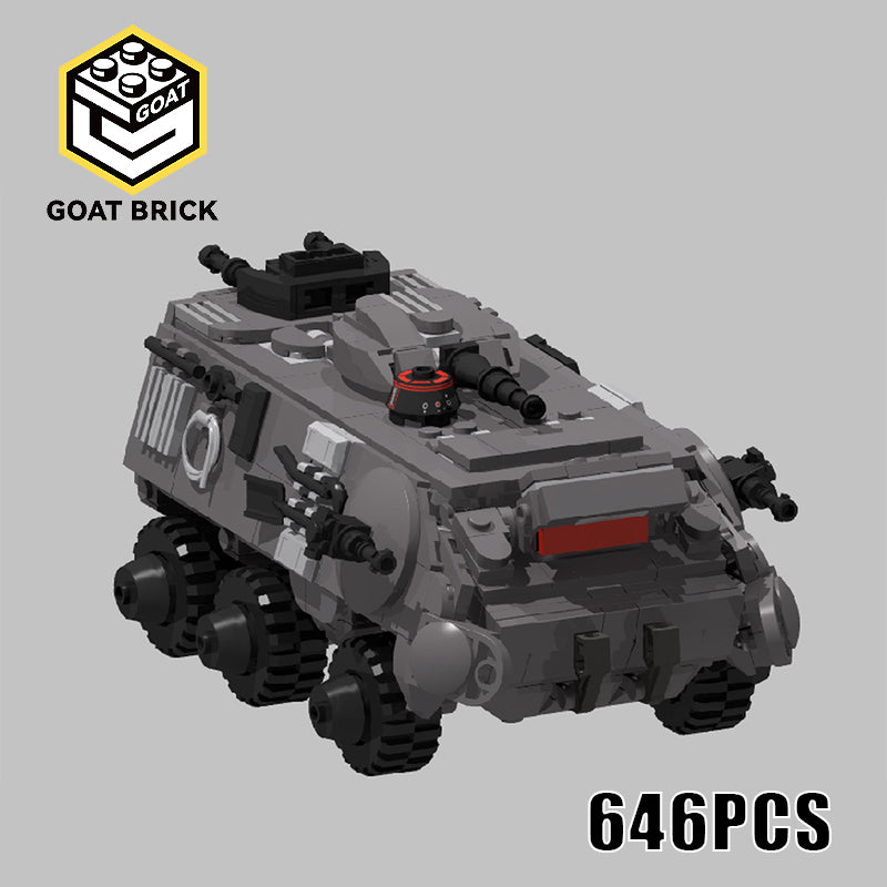 Goat Bricks Star Movie Imperial Light Utility Transport / Wheeled Building Blocks Model