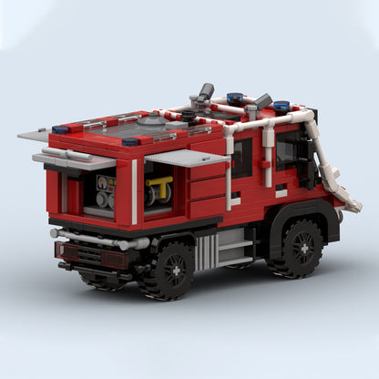 Goat Bricks Utrecht Wildland Fire Engine Building Blocks Model