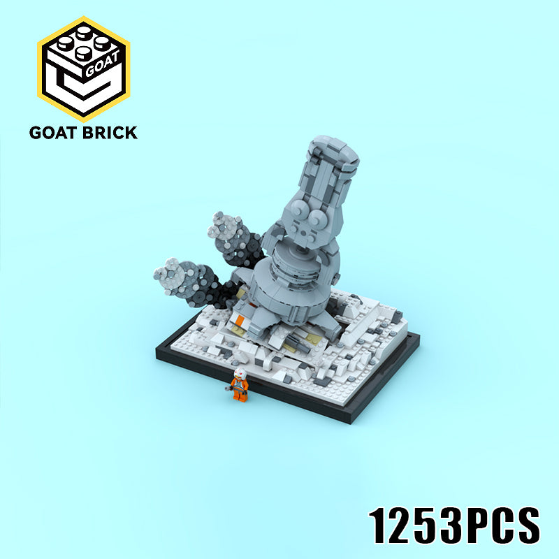 Goat Bricks Star Movie Snowspeeder Escape Building Blocks Model