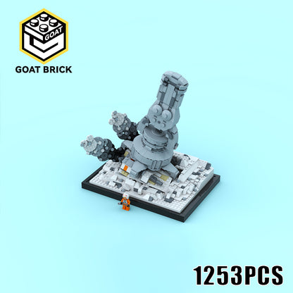 Goat Bricks Star Movie Snowspeeder Escape Building Blocks Model