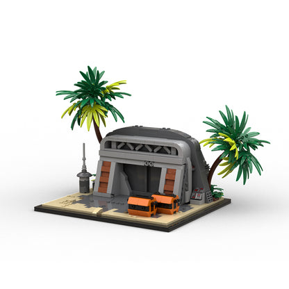 Goat Bricks Star Movie Battle of Scarif' Bunker Building Blocks Model