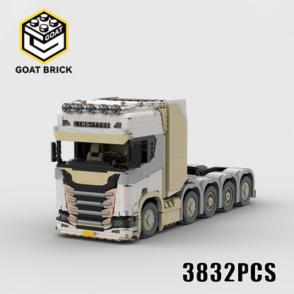 Goat Bricks SCANIA 770s 10x4 tractor(Tan) Building Blocks Model