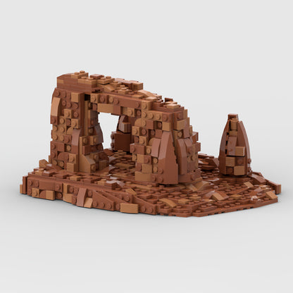 Goat Bricks Star Movie Geonosis Big Landscape MOC Building Blocks Model