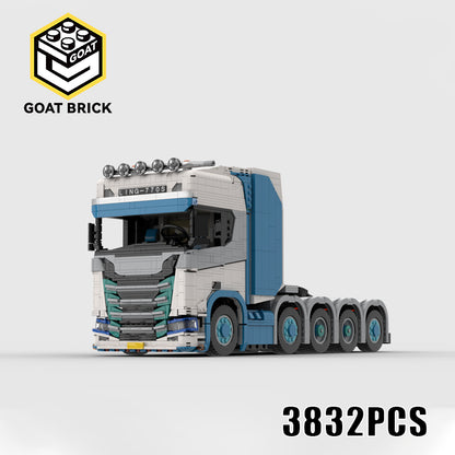 Goat Bricks SCANIA 770s 10x4 tractor(blue) Building Blocks Model