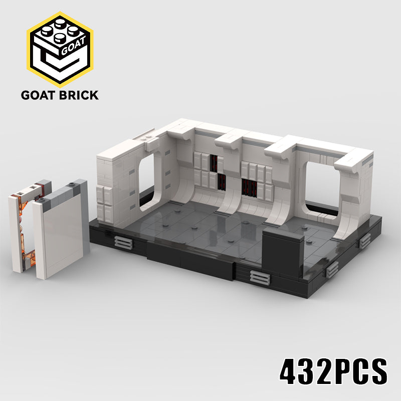 Goat Bricks Star Movie Boarding The Tantive IV Diorama Building Blocks Model