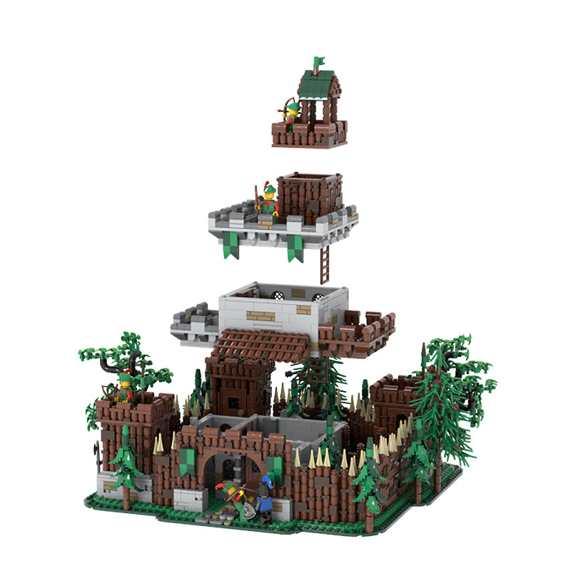 Goat Bricks Forestmen's castle Building Blocks Model