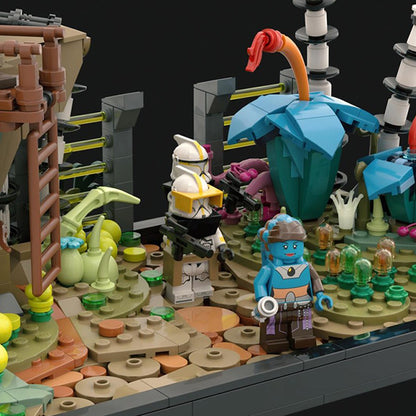 Goat Bricks Star Movie Felucia Diorama - Order 66 Building Blocks Model