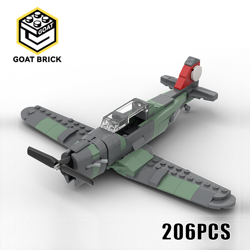 Goat Bricks Pilatus P-2 training aircraft (Messerschmitts) Building Blocks Model