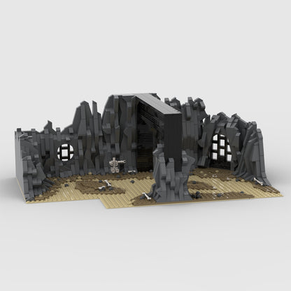 Goat Bricks Star Movie Rancor Pit Scene (Episode VI - RotJ) Blocks Model