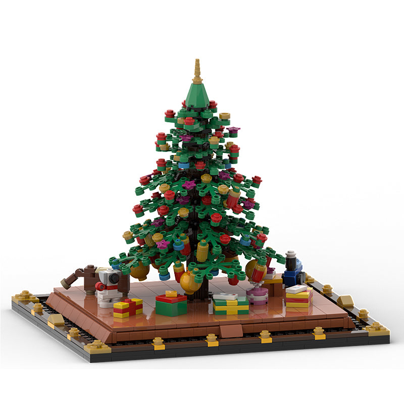 Goat Bricks Christmas Tree Building Blocks Model