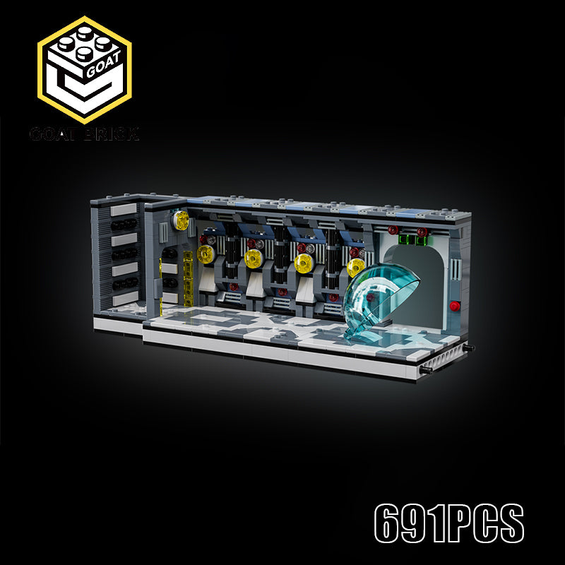 Goat Bricks Star Movie Boarding The Invisible Hand Building Blocks Model