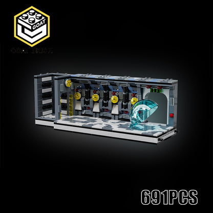 Goat Bricks Star Movie Boarding The Invisible Hand Building Blocks Model