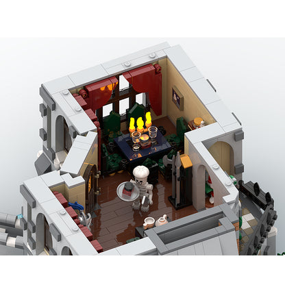 Goat Bricks The Vampire's Manor - Winter Version Building Blocks Model