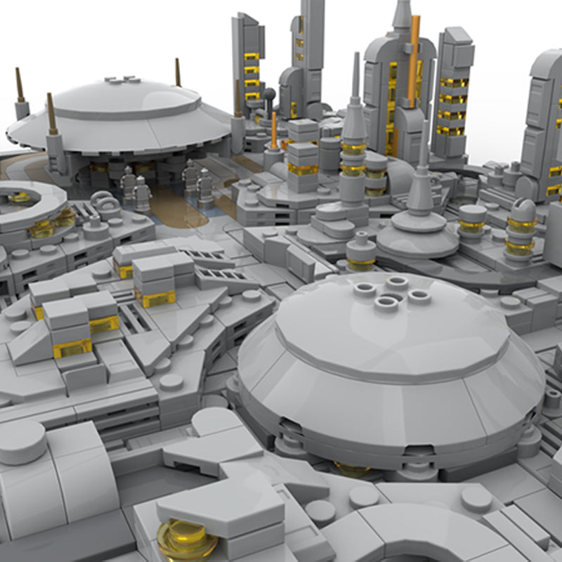 Goat Bricks Star Movie Coruscant Diorama Building Blocks Model