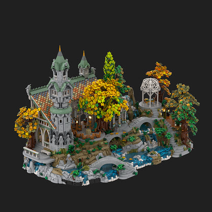 Goat Bricks Rivendell Display Base Building Blocks Model