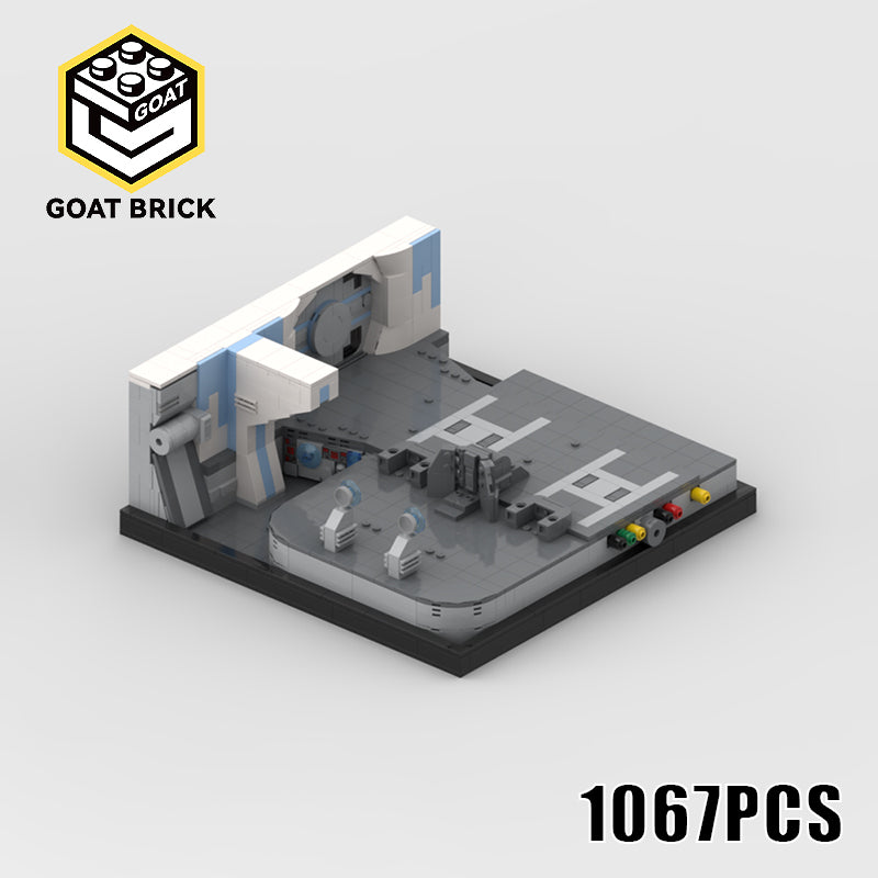 Goat Bricks Star Movie Lucrehulk Command Center Building Blocks Model
