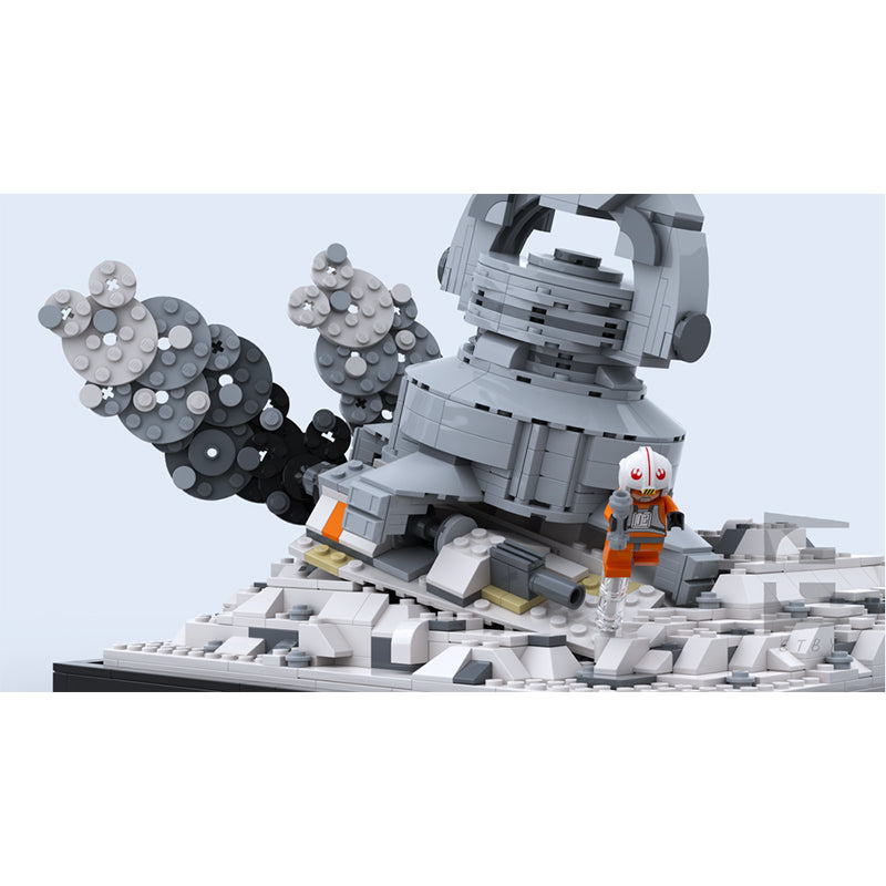 Goat Bricks Star Movie Snowspeeder Escape Building Blocks Model