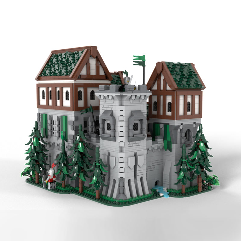 Goat Bricks Green Dragon Knights' Castle Building Blocks Model