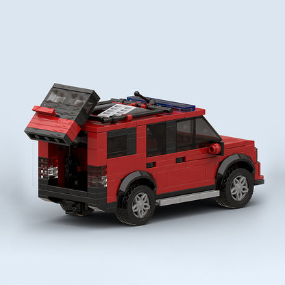 Goat Bricks Dutch Fire Off-road Vehicle with Trailer Building Blocks Model