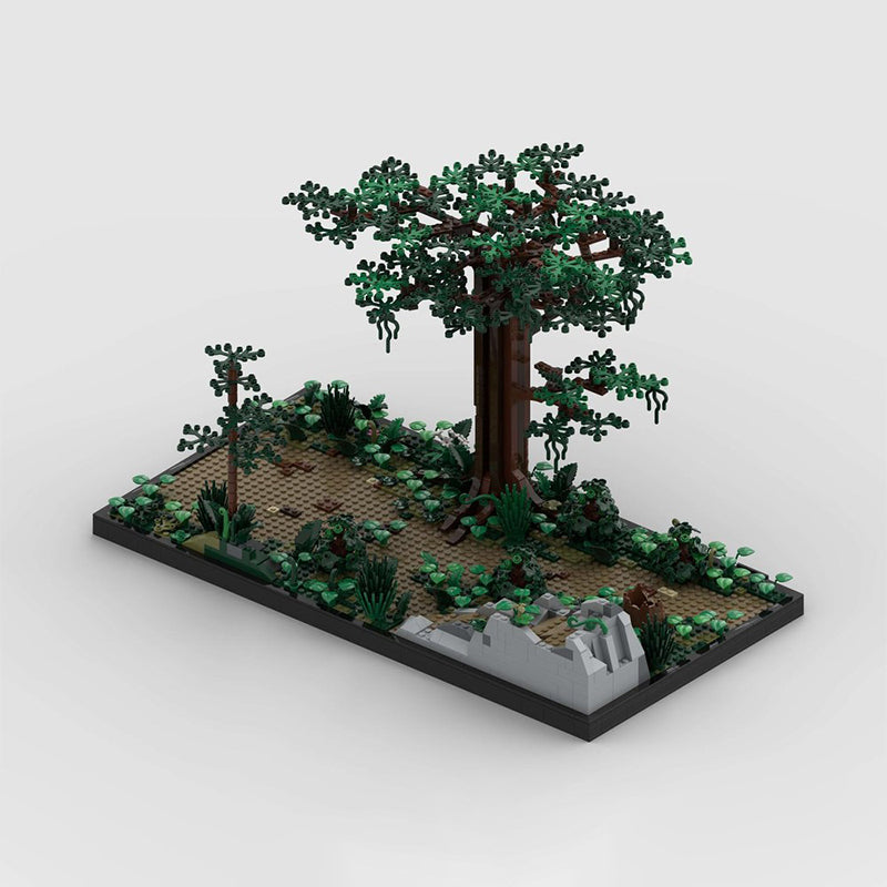 Goat Bricks Star Movie Endor Diorama Building Blocks Model