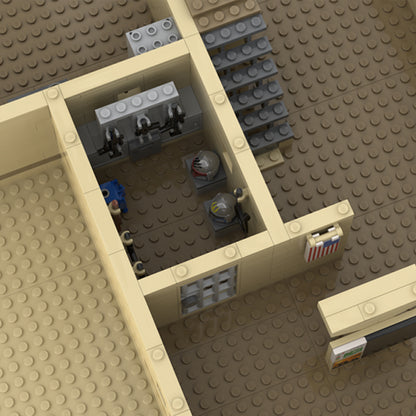 Goat Bricks Star Movie Tatooine Two Story House Building Blocks Model