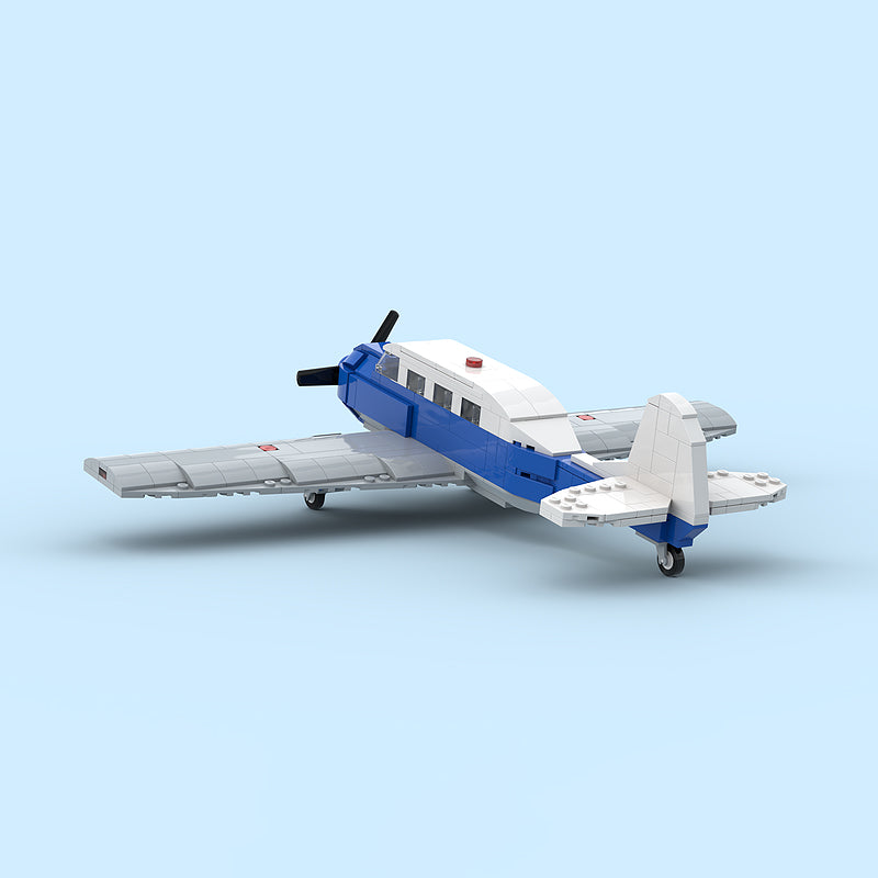 Goat Bricks Vintage Personal Airplane Building Blocks Model