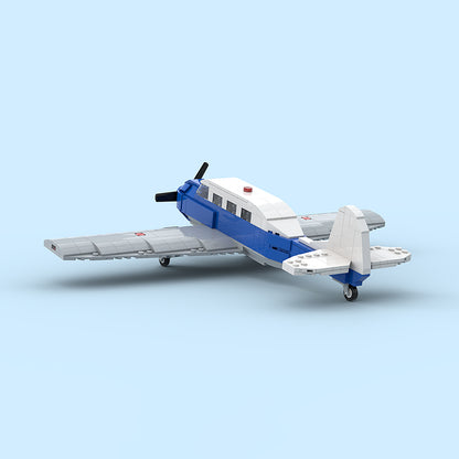 Goat Bricks Vintage Personal Airplane Building Blocks Model