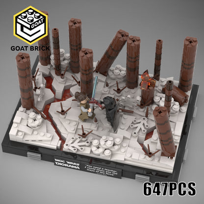 Goat Bricks Star Movie Duel on Starkiller Base Building Blocks Model