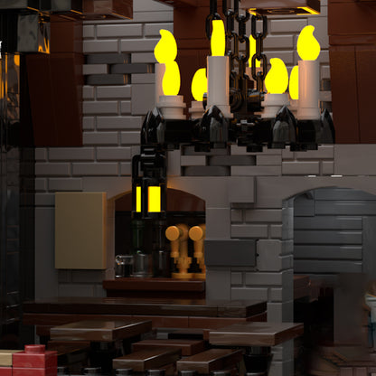 Goat Bricks Diagon Alley: The Leaky Cauldron + Diagon Alley Entrance Modular Building Blocks Model